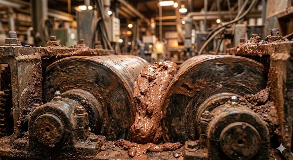 Moinho industrial de preparação de argila